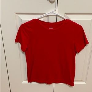 Girls red tee